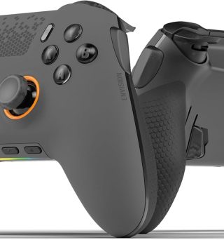 SCUF ENVISION PRO Wireless V1 (2023) PC Gaming Controller - Five Remappable G-Keys - Remappable Back Paddles - Instant Triggers - iCUE Compatible - Steel Grey